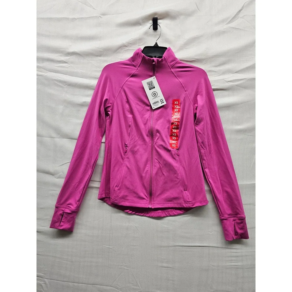 Member's Mark Womens Active Jacket Pink Nylon Blend Workout Size XS